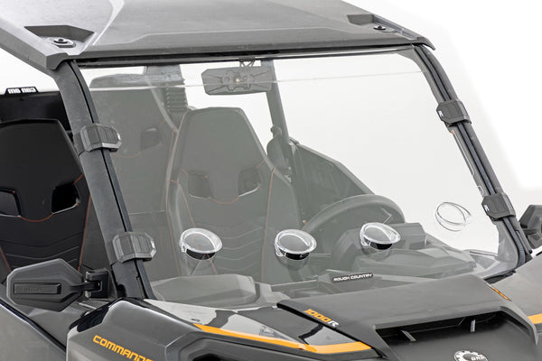 Vented Full Windshield | Scratch Resistant | Can-Am Commander 1000R/Max