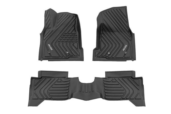 Flex-Fit Floor Mats | Front & Rear | Crew | Toyota Tacoma 2WD/4WD (2024)