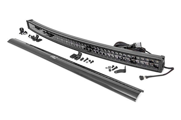 50 Inch Black Series LED Light Bar | Curved | Dual Row | Cool White DRL