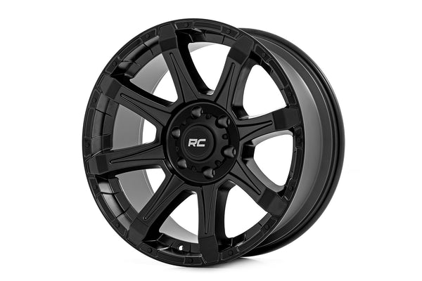 Rough Country 81 Series Wheel | One-Piece | Semi Gloss Black | 20x9 | 8x180 | 0mm