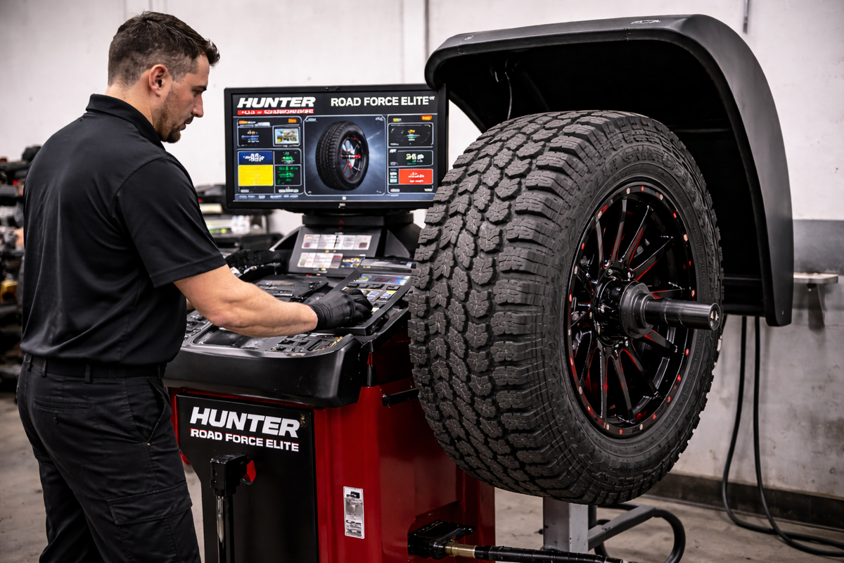 Tire Balancing service at American Fusion Wheels — Kansas City metro