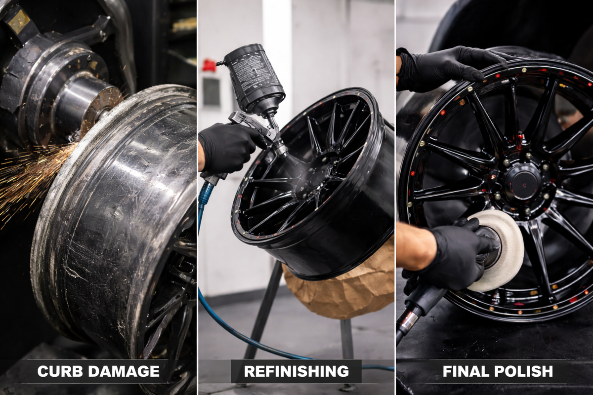 Wheel Repair service at American Fusion Wheels — Kansas City metro