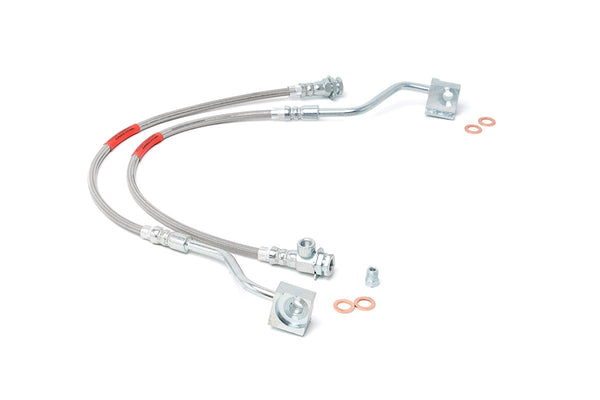 Brake Lines | Stainless | FR | 4-6" Lift | Ford Bronco/F-150 4WD (1980-1996)