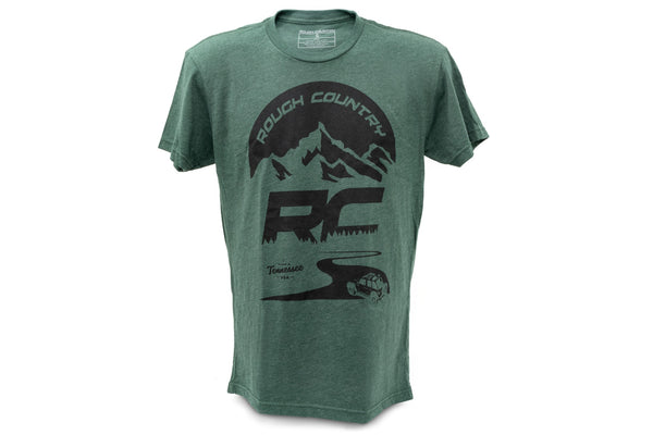 Rough Country T-Shirt RC Mountains | Forest Green