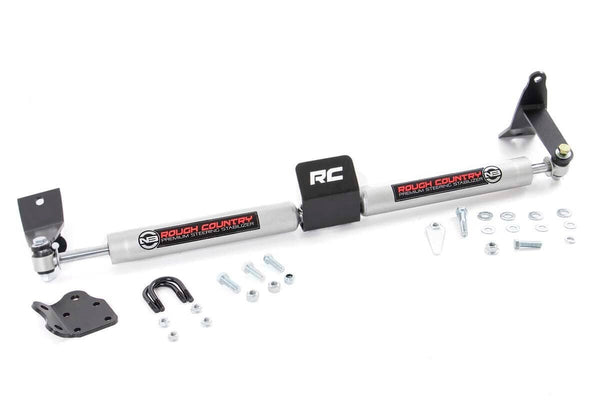 N3 Steering Stabilizer | Dual | 2-8 Inch Lift | Ram 2500 (10-13)/3500 (10-12)