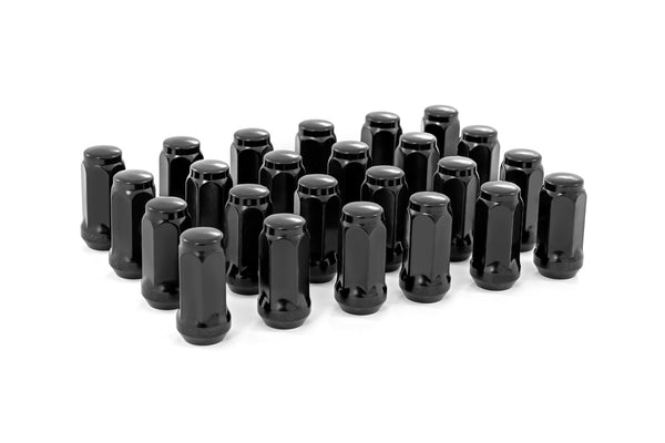 M14 x 1.5 Lug Nut Set of 24 | Black Closed