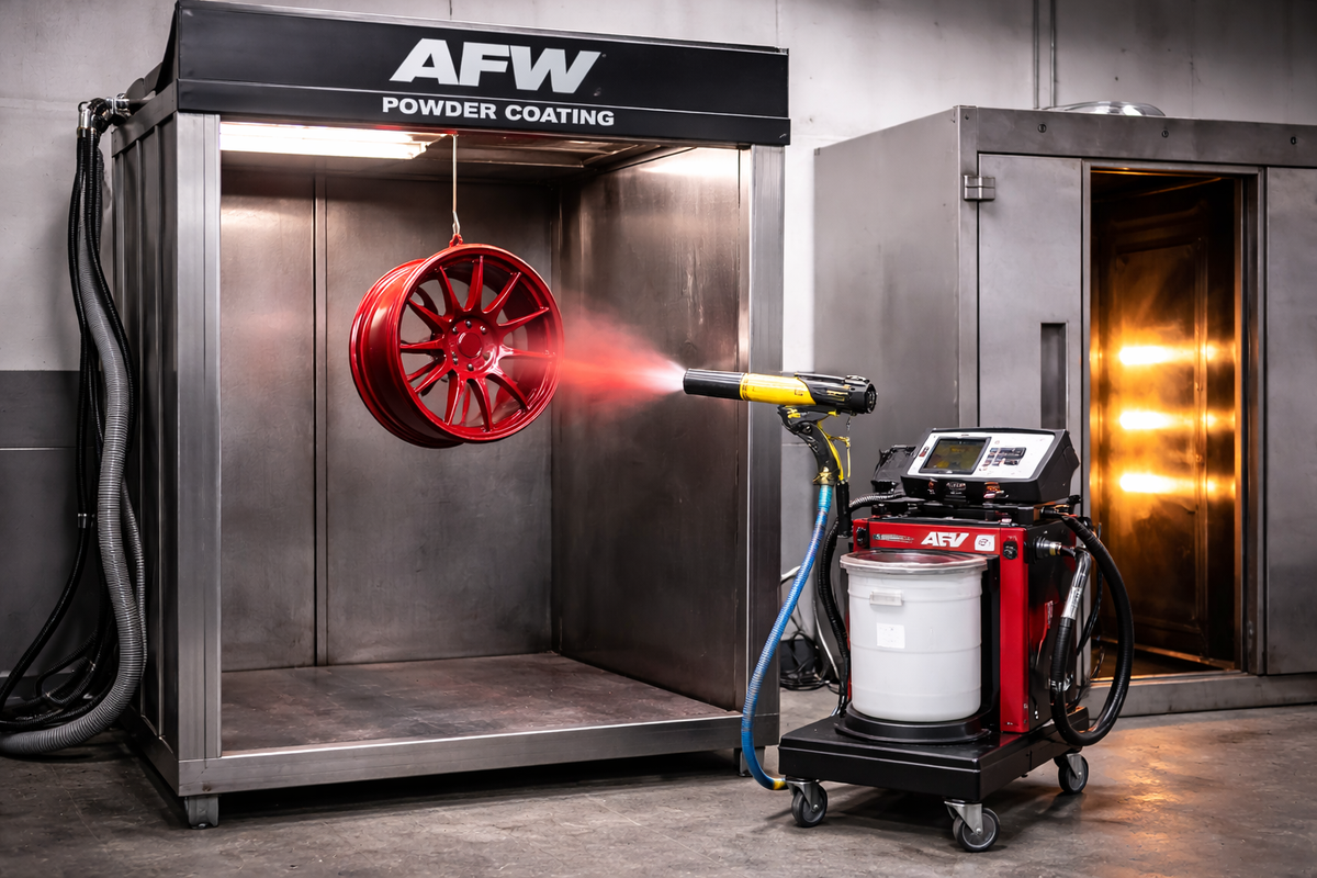 Powder Coating service at American Fusion Wheels — Kansas City metro