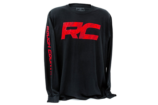 Rough Country Long Sleeve RC Tread Sleeve | Black