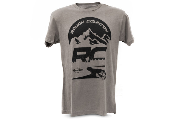 Rough Country T-Shirt RC Mountains | Warm Gray