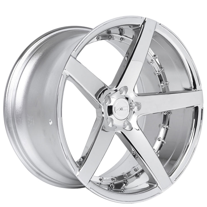 17x7.5" (5x100) ACE Decorsa D662 Illusion Chrome Wheels - American Fusion Wheels